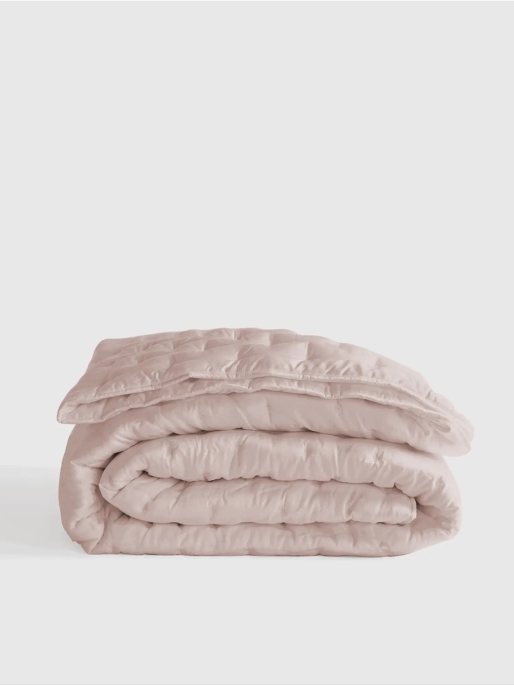 NEW Quince Bamboo Dream Quilt Quilted Comforter Light Soft Blush Pink Queen Full